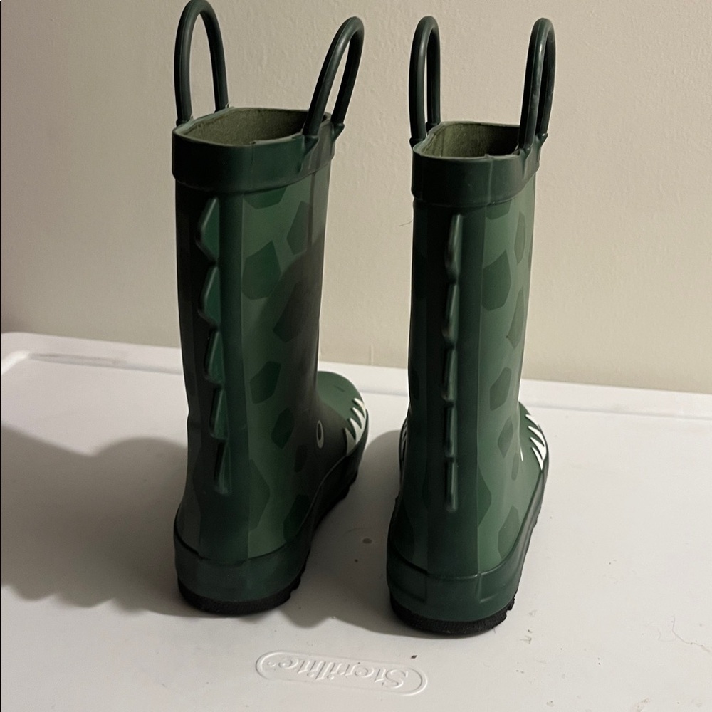 Cat & Jack Kids' Forest Green Rain Boots - Picture 4 of 6